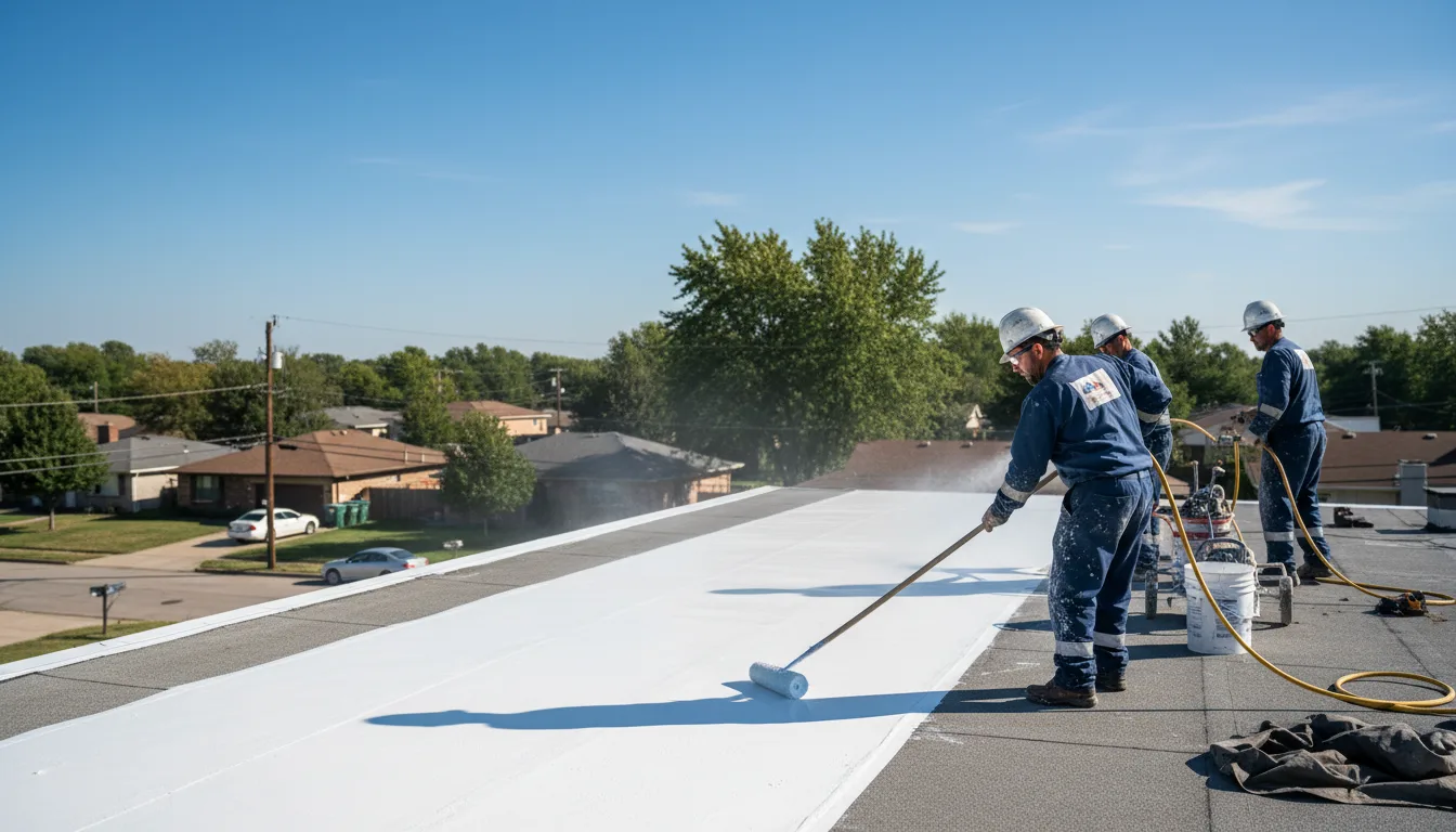 Commercial roof coating in Palos Park, IL near me